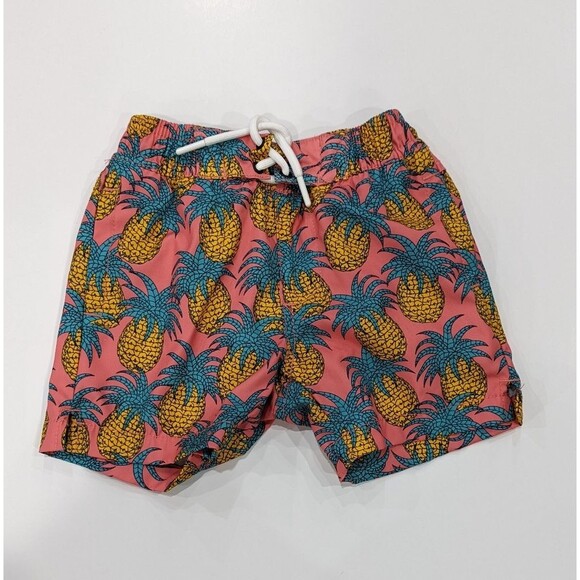 Sovereign Code Swim Trunks Suit Board Shorts Pink Pineapple Boys Size 2T - Picture 4 of 5